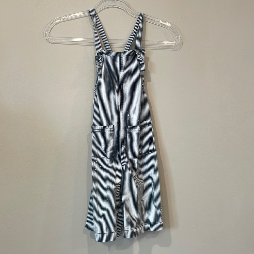 Stem Nordstrom Blue White Stripe Pants Romper Size 4t